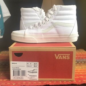Vans. White Sk8-hi
